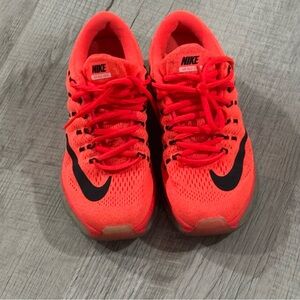 Nike Neon Coral Lace-Up Running Sneakers
